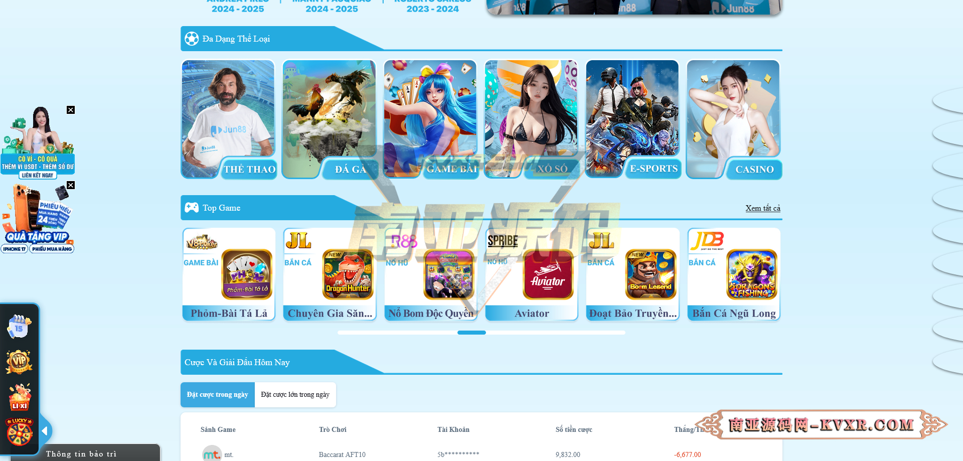 越南Jun88综合盘源码/越南博彩平台/多语言API接口游戏