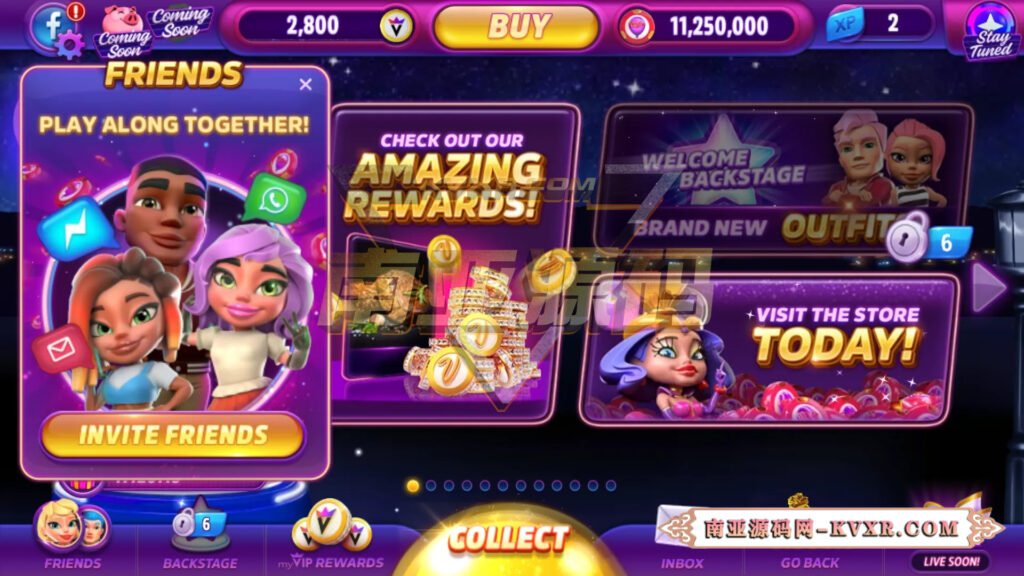 POP! Slots™ 老虎机游戏系统源码 | 欧美社交游戏系统平台 1 POP! Slots™老虎机娱乐城源码/欧美社交娱乐城/海外积分游戏