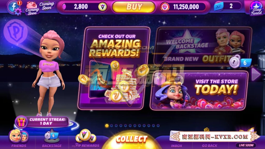 POP! Slots™ 老虎机游戏系统源码 | 欧美社交游戏系统平台 2 POP! Slots™老虎机娱乐城源码/欧美社交娱乐城/海外积分游戏