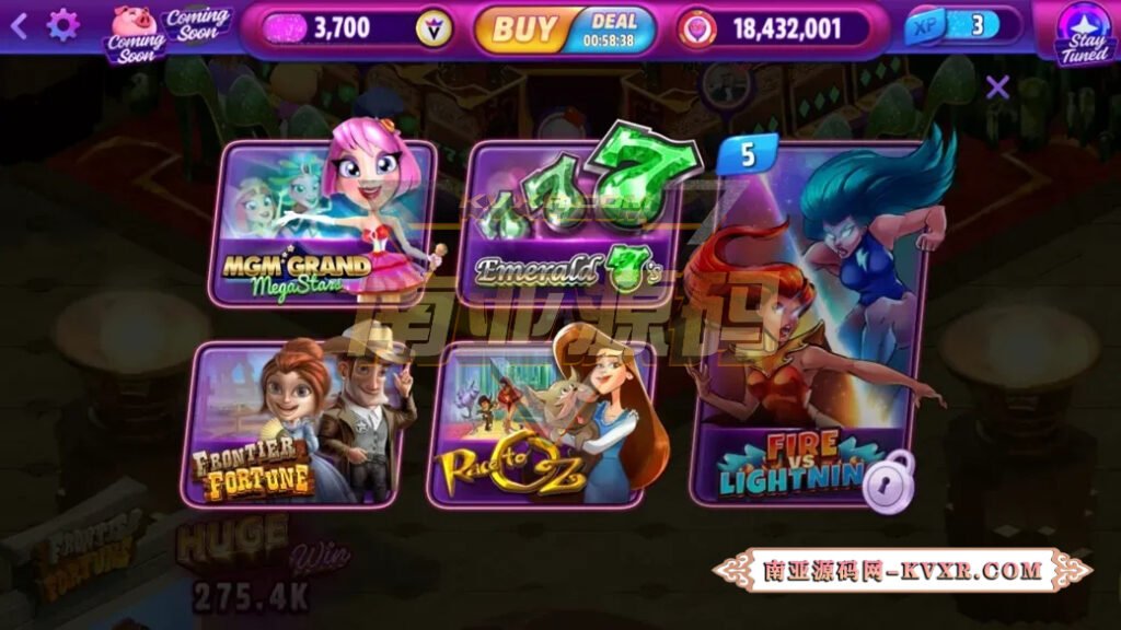 POP! Slots™ 老虎机游戏系统源码 | 欧美社交游戏系统平台 10 POP! Slots™老虎机娱乐城源码/欧美社交娱乐城/海外积分游戏